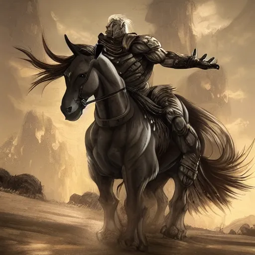 Image similar to a musclebound anthropomorphized horse with a magnificently muscular physique wearing a tight kevlar battle outfit while protecting a facility, long white hair, equine, anthro art, furaffinity, highly detailed, digital painting, artstation, sharp focus, concept art, illustration, art by artgerm, greg rutkowski, wlop