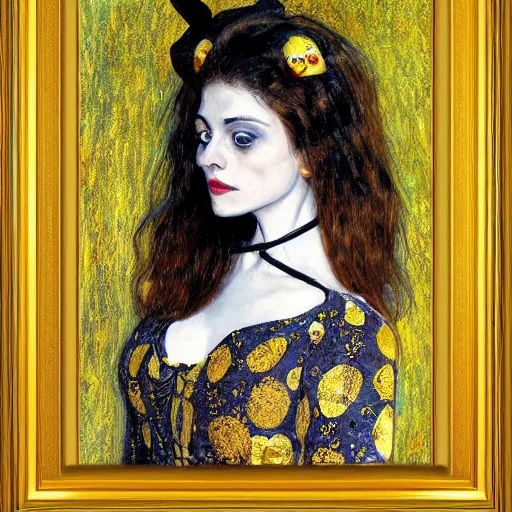 Prompt: portrait painting young woman skeleton, pikachu, comic book, elegant, highly detailed, painted by Singer Sargent and klimt