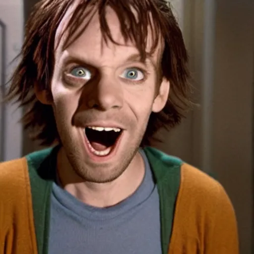Image similar to movie still photo of Shaggy Rogers as Jack Torrance in The Shining