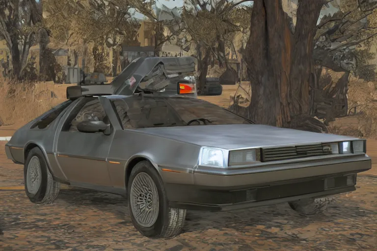 Image similar to delorean in half life alyx