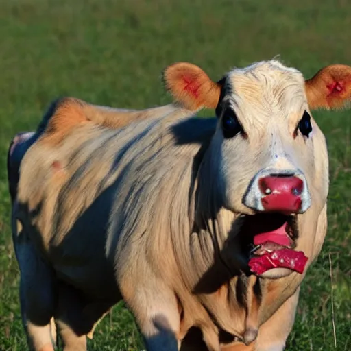 Image similar to rabid cow meat