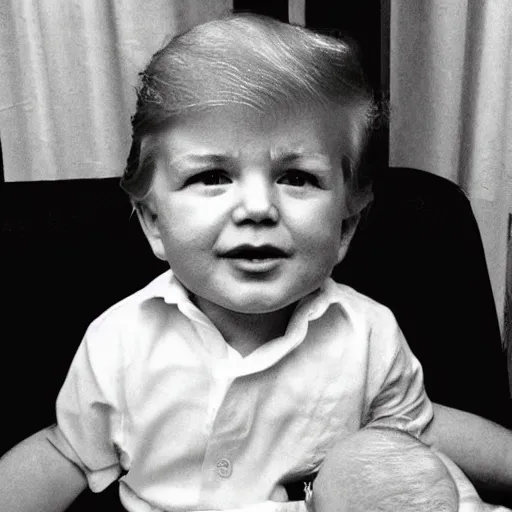 Image similar to donald trump as a baby