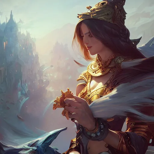 Image similar to logitech g502 league of legends edition, D&D, fantasy, intricate, cinematic lighting, highly detailed, digital painting, artstation, concept art, smooth, sharp focus, illustration, art by Artgerm and Greg Rutkowski and Alphonse Mucha