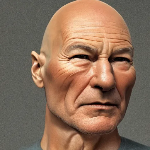 Image similar to hyperrealistic film still of patrick stewart fused with an avocado, avocado body, stunning 3 d render, inspired by istvan sandorfi & greg rutkowski & unreal engine, perfect symmetry, dim volumetric cinematic lighting, 8 k octane comprehensive render, extremely hyper - detailed, incredibly lifelike attributes, intricate, real flesh texture, masterpiece, artstation, stunning,