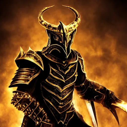Prompt: black and gold dragonborn paladin healing wounded civilians, Fantasy, high definition, hopeful, sharp focus, deep shadows, cinematic