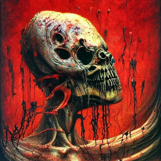 Image similar to acid rich colors, giger beksinski gammell horror king chaos, bleeding colors, big budget movie scene, horror reality, award winning photograph, cinematic lighting, realistic!, hyperrealism, realistic refine flavor, real polaroid picture