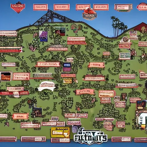 Image similar to very details families gang map grand theft auto