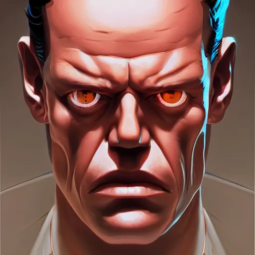 Image similar to face icon stylized minimalist t - 1 0 0 0, loftis, cory behance hd by jesper ejsing, by rhads, makoto shinkai and lois van baarle, ilya kuvshinov, rossdraws global illumination