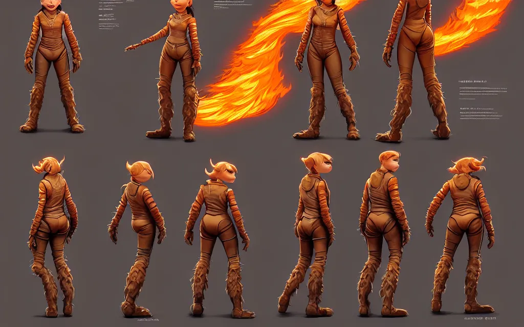 Prompt: weta disney pixar character sheet of 🏍 : : flames : : by weta, greg rutkowski, wlop, ilya kuvshinov, rossdraws, artgerm, marvel, unreal engine, bright morning, anime