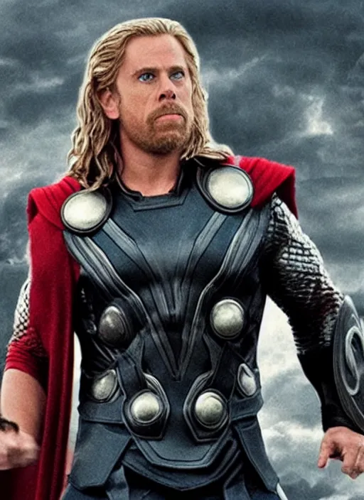 Image similar to ben stiller as thor,