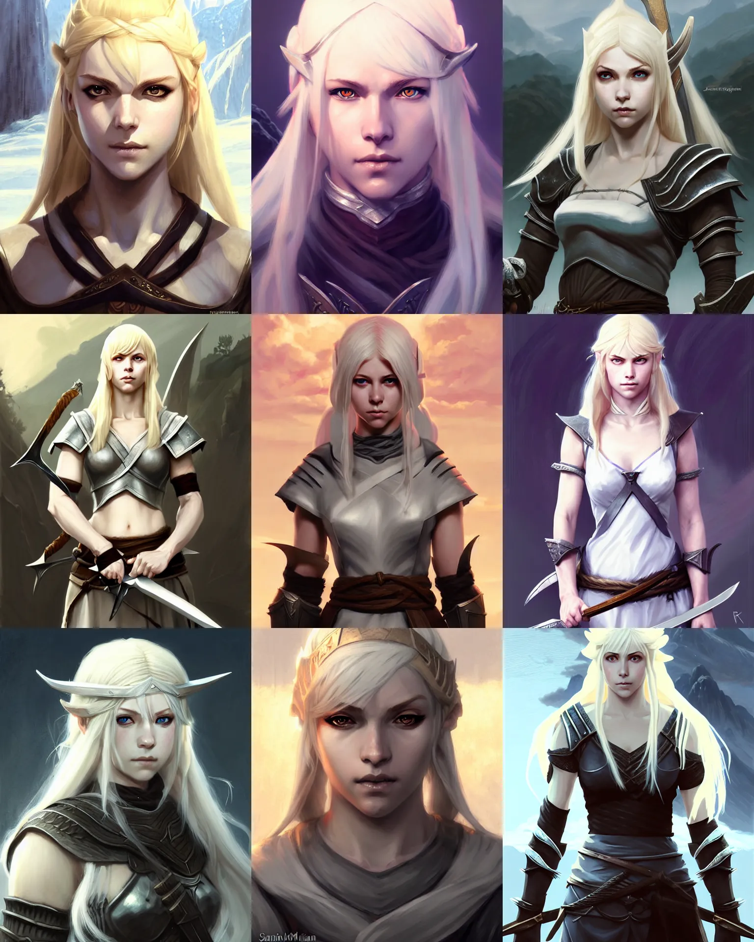 Prompt: Jordis the Sword-maiden from Skyrim || blonde, cute-fine-face, pretty face, realistic shaded Perfect face, fine details. Anime. realistic shaded lighting poster by Sakimichan, magali villeneuve, artgerm, Jeremy Lipkin and Michael Garmash and Rob Rey