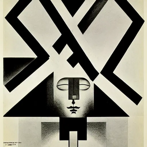 Image similar to lithography bauhaus conceptual figurative post - morden monumental portrait by el lissitzky, illusion surreal art, highly conceptual figurative art, intricate detailed illustration, controversial poster art, polish poster art, geometrical drawings, no blur