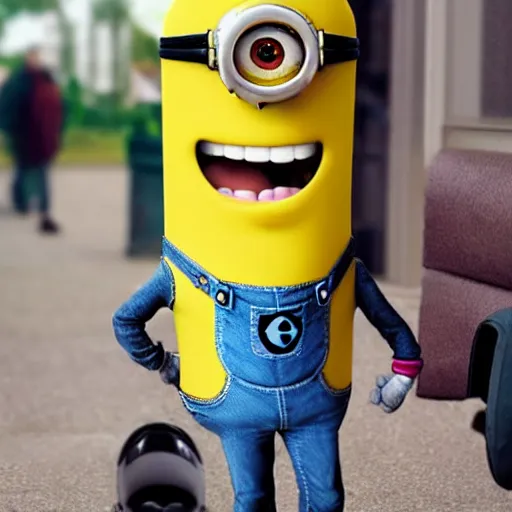 Image similar to minion with the face of kevin hart