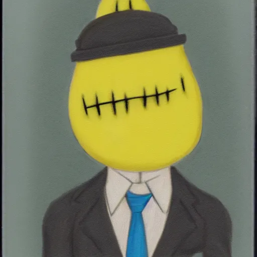 Prompt: earl of lemongrab, hyperrealism polaroid photograph