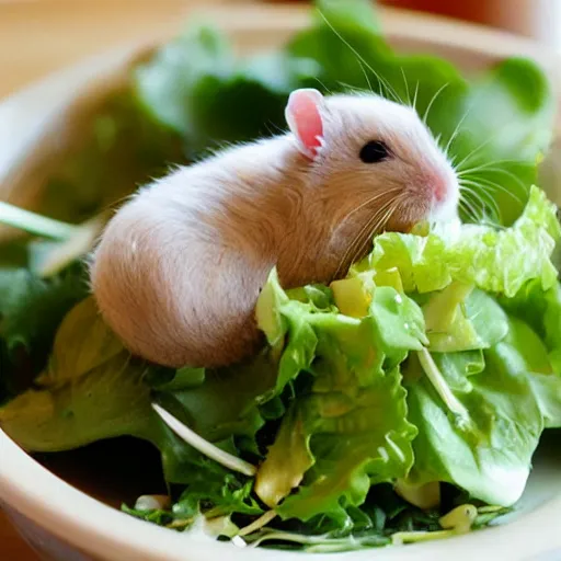 Prompt: hamster salad