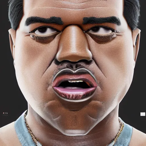 Prompt: hyperrealistic image of ( conway twitty ) disguised as kanye west, stunning 3 d render, inspired by istvan sandorfi & greg rutkowski & unreal engine, perfect facial symmetry, dim volumetric cinematic lighting, 8 k octane comprehensive render, extremely hyper - detailed, incredibly lifelike attributes, intricate, real flesh texture, masterpiece, artstation, stunning,