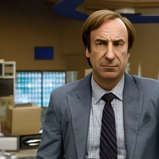 Prompt: Saul Goodman in the Interstellar water planet