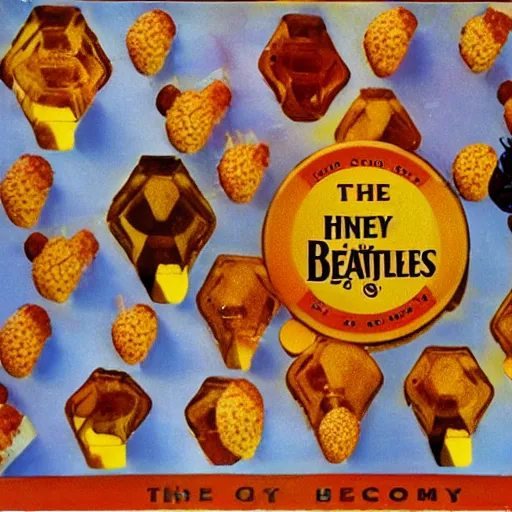 Prompt: honey comb, the beatles