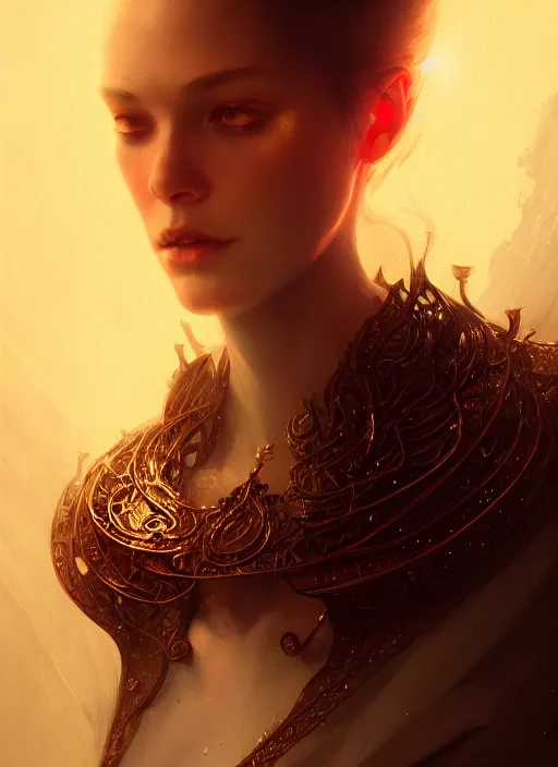 Image similar to portrait of merlwyb bloefhiswyn, intricate, elegant, glowing lights, highly detailed, digital painting, artstation, concept art, smooth, sharp focus, illustration, art by wlop, mars ravelo and greg rutkowski