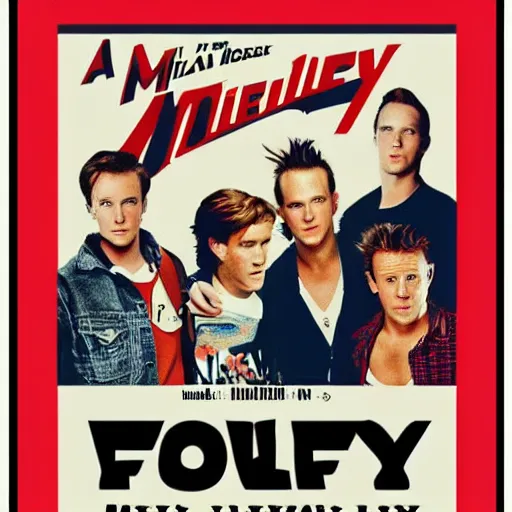 Prompt: a vintage McFly poster