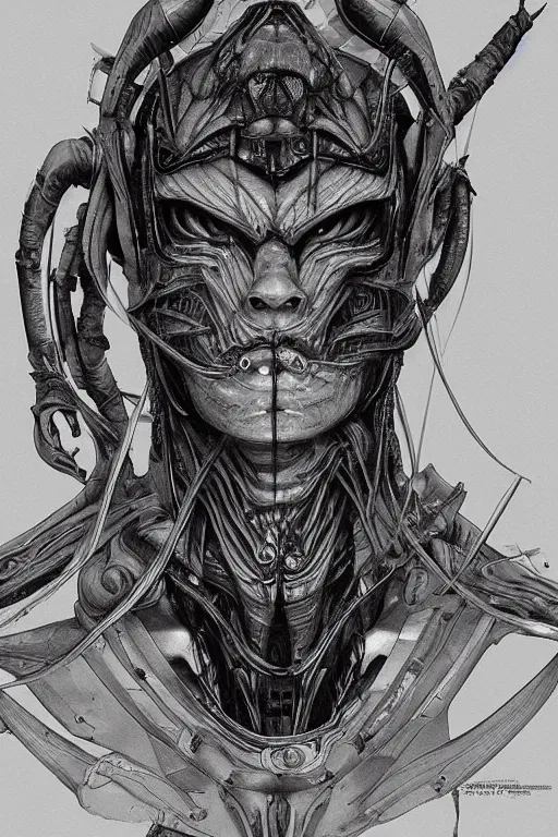 Prompt: portrait from a handsome wizard, sci - fi art, akira toriyama hr giger, kuvshinov ilya, trending on artstation