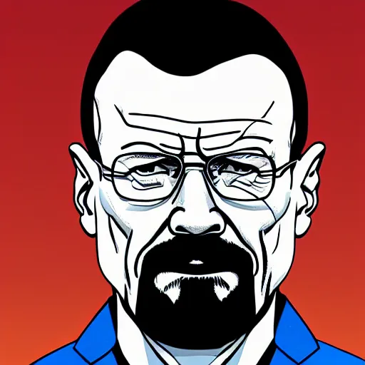 Image similar to highly detailed portrait of walter white as superman