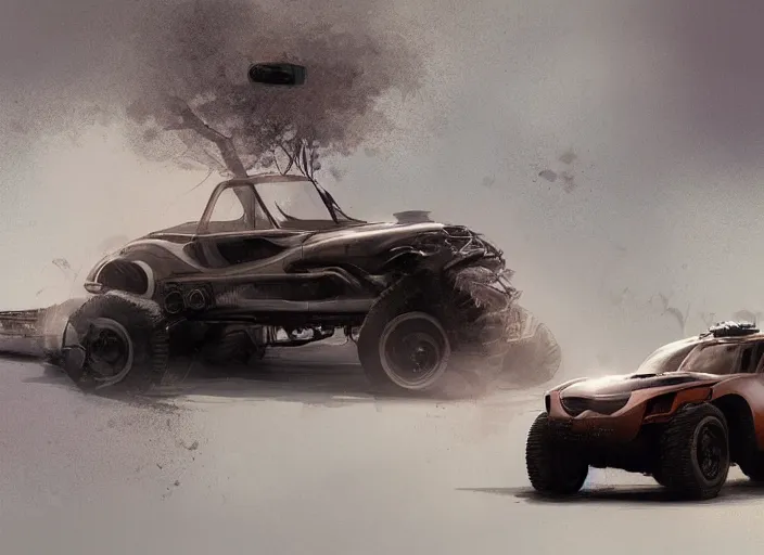 Image similar to a beautiful concept design of an old car converted into offroad sport. car design by cory loftis, fenghua zhong, ryohei hase, ismail inceoglu and ruan jia, henrik fisker and bruce kaiser and scott robertson and dmitry mazurkevich and doruk erdem and jon sibal, volumetric light.