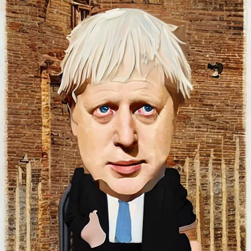 Image similar to boris johnson as a superhero