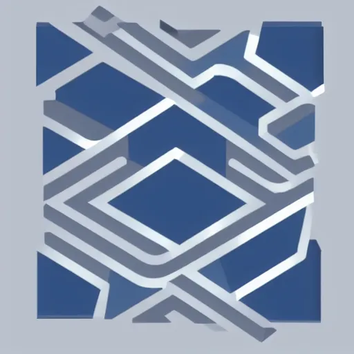 Image similar to a vectorized angled blue - grey gear icon