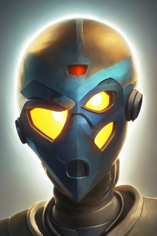 Image similar to epic mask helmet robot ninja portrait stylized as fornite style game design fanart by concept artist gervasio canda, behance hd by jesper ejsing, by rhads, makoto shinkai and lois van baarle, ilya kuvshinov, rossdraws global illumination radiating a glowing aura global illumination ray tracing hdr render in unreal engine 5