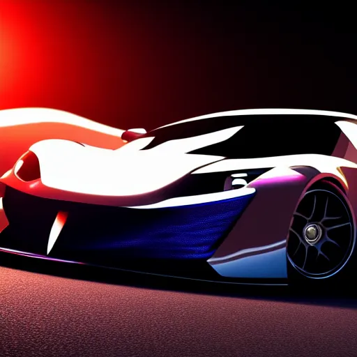 Image similar to luxury sports car , mystic aura , glowing , rim lighting , 4k , HD , realistic