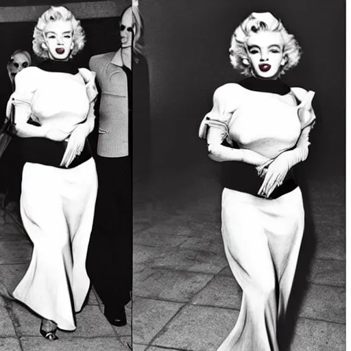 Image similar to Marilyn Monroe dressed in 2020 fashionable clothes, trending on instagram