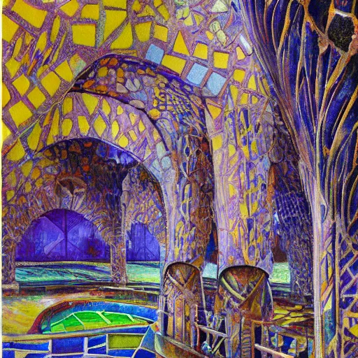 Image similar to artwork by antoni gaudi