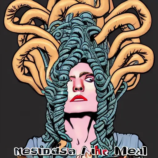 Image similar to medusa as donald trump