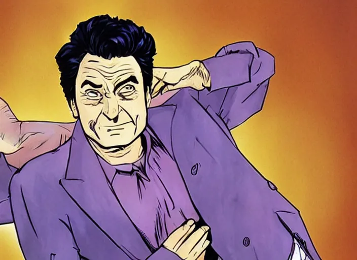 Prompt: Peter falk as a character in Jojo's Bizzare adventure