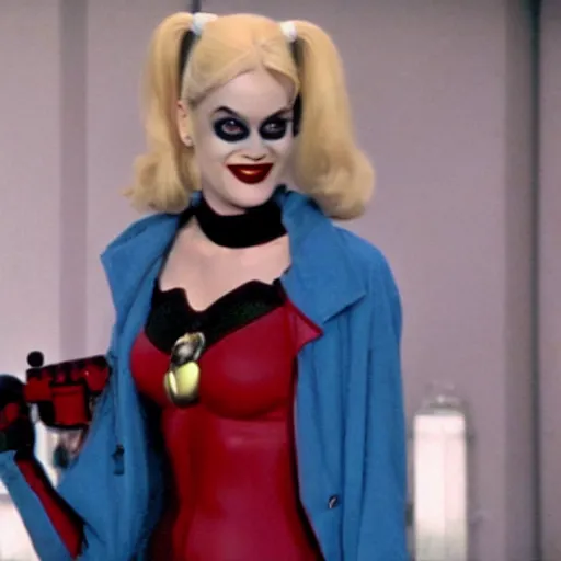 Image similar to harley quinn in the adam west batman tv show