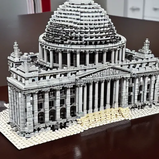 Prompt: reichstag lego set