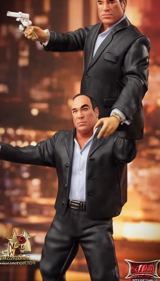 Prompt: hot toys figurine of jon taffer, realistic, up close image, 1 / 1 6 th scale, unopened, listing image, hd