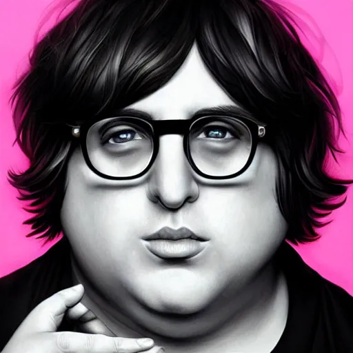 Image similar to andy milonakis, art by artgerm