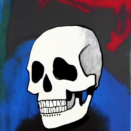 Image similar to noel fielding skull