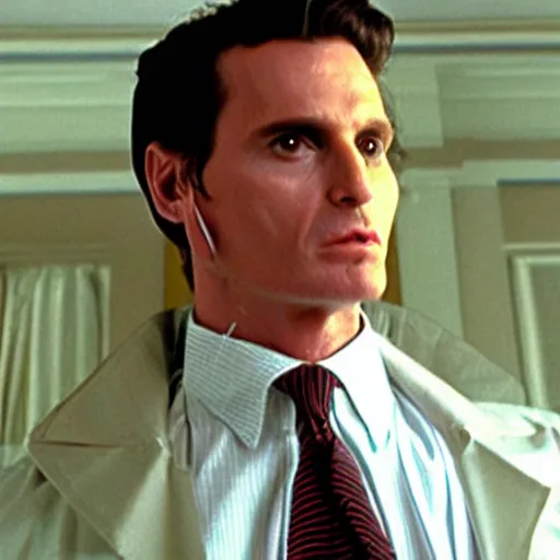 Image similar to Patrick Bateman as a Pharaoh