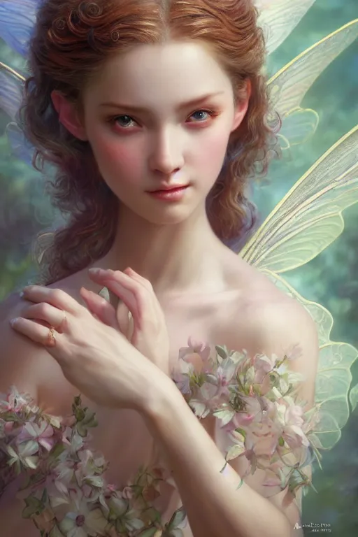 Image similar to a masterpiece ultrarealistic ultradetailed portrait of a very beautiful fairy, baroque renaissance. medium shot, intricate, elegant, by stanley artgerm lau, wlop, rossdraws, james jean, andrei riabovitchev, marc simonetti, light by julie bell, porcelain skin. global illumination. vfx