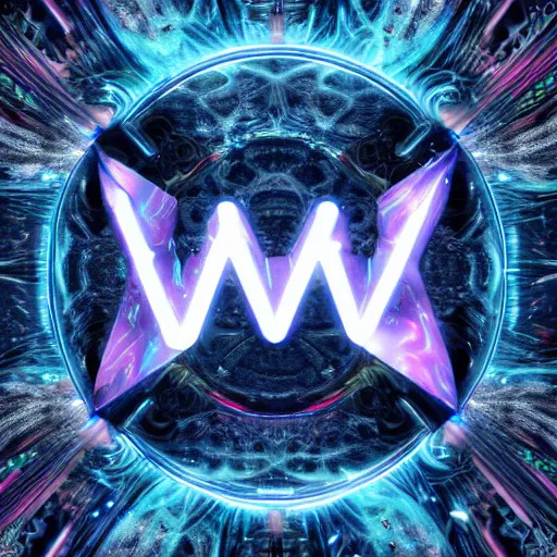 Image similar to a and w vaporwave logo, digital art, cosmic, 3 d high definition, trending on art station, photorealistic, high resolution, 8 k, octane, hyper detailed, insane details, intricate, elite, ornate, elegant trend, highly detailed and intricate, sharp focus, photography, unreal engine