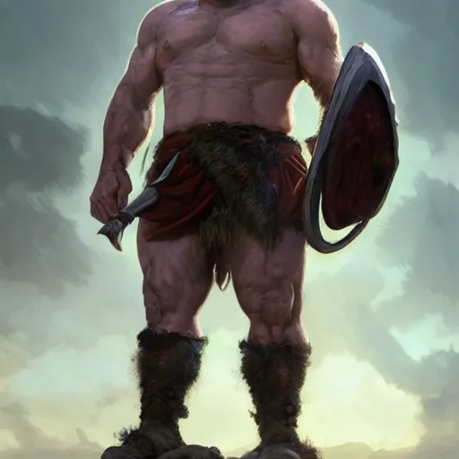 Image similar to upper body portrait of a heavily armoured hulking herculean chiseled mr bean rowan atkinson as a fantasy barbarian pirate orc ork, sunrays, cinematic lighting, photorealistic, octane render, 8 k, depth of field, 3 d, art by artgerm and greg rutkowski and alphonse mucha and uang guangjian and gil elvgren and sachin ten