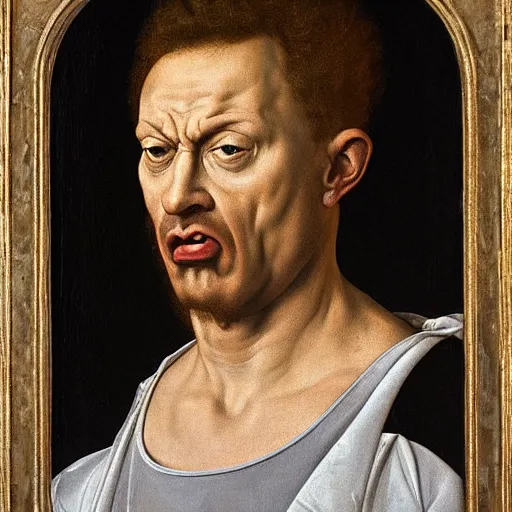 Image similar to an angry man, mannerism, by Agnolo Bronzino