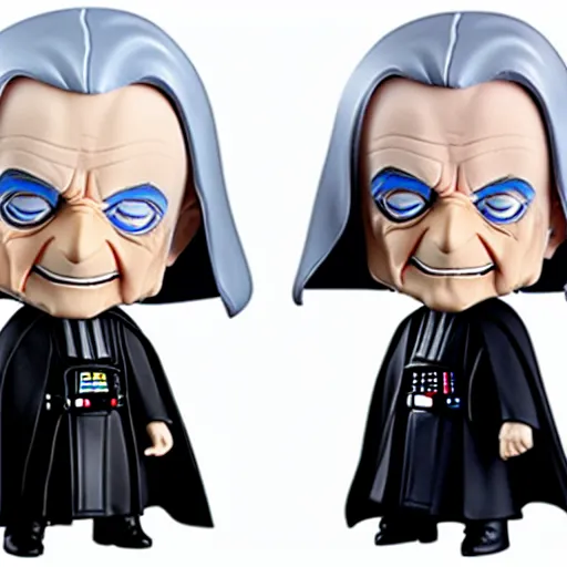 Image similar to nendoroid darth sidious emperor palpatine, detailed, custom