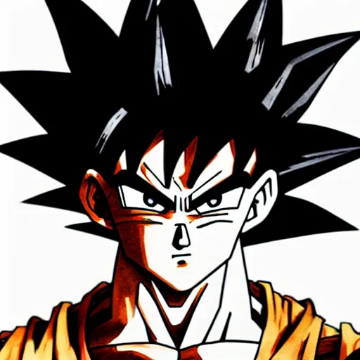 Goku Portrait, ultra wide angle, by Yoji Shinkawa and | Stable Diffusion