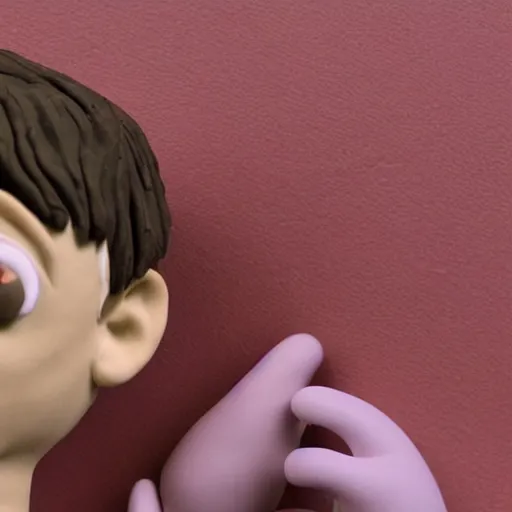 Image similar to flume, made of clay, claymation