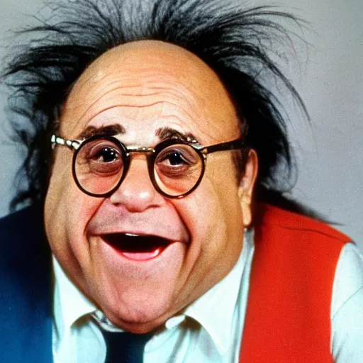 Prompt: danny devito obsessed with barbies 1 9 8 0 s children's show, detailed facial expressions