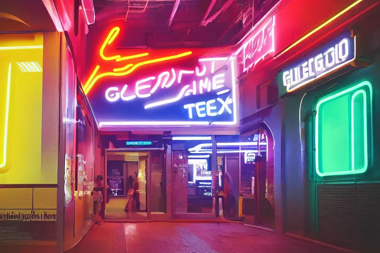 Image similar to designed by Giorgetto Giugiaro poster of a T-Rex thick neon lights, ektachrome photograph, volumetric lighting, f8 aperture, cinematic Eastman 5384 film